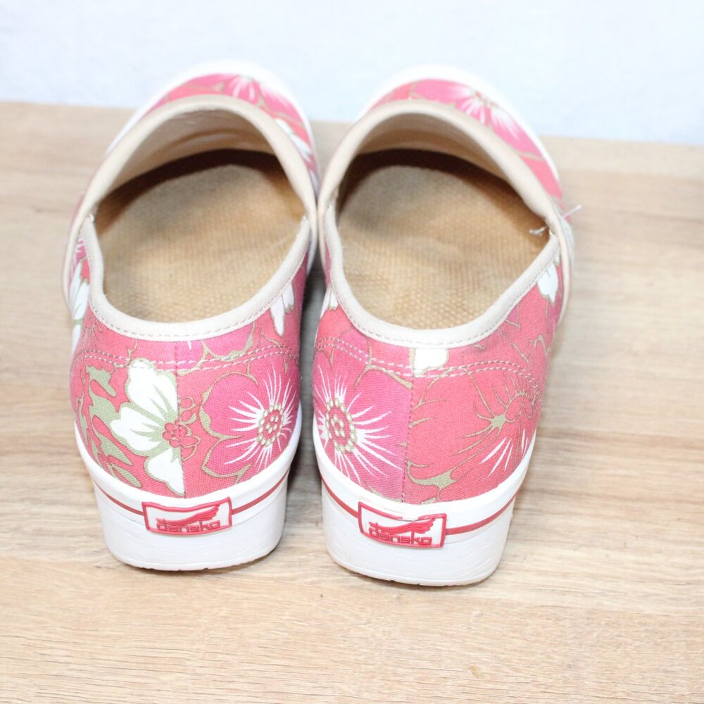 Dansko Pink Floral Slip-On Clogs - Picture 3 of 9